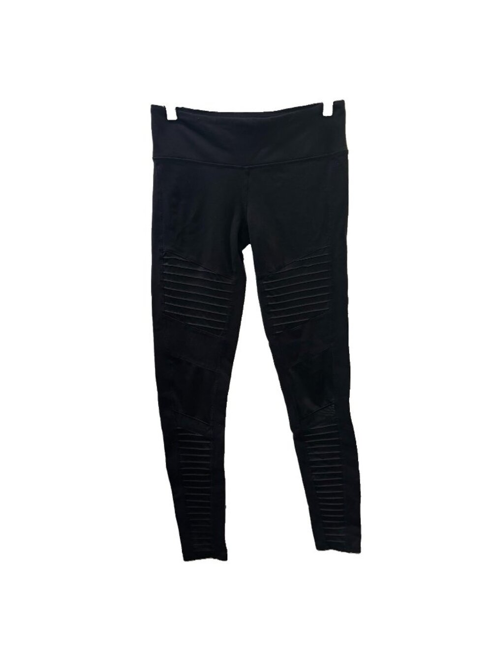 Alo Yoga High Rise Ankle Leggings Women's Size S Black Stretch Elastic Waist